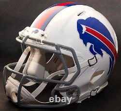 BUFFALO BILLS NFL Authentic GAMEDAY Football Helmet with CU-S2BD-SW Facemask