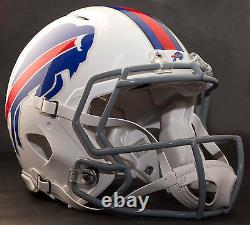 BUFFALO BILLS NFL Authentic GAMEDAY Football Helmet with CU-S2BD-SW Facemask