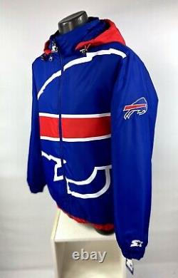 BUFFALO BILLS NFL BIG LOGO STARTER Full Zip Jacket BLUE/RED 3X 4X 5X 6X