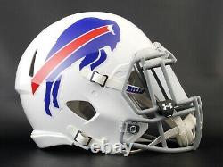 BUFFALO BILLS NFL Football Helmet with MIRROR CHROME Visor / Eye Shield