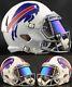Buffalo Bills Nfl Football Helmet With Revo Ice Blue Visor / Eye Shield