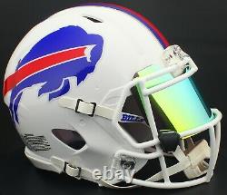 BUFFALO BILLS NFL Football Helmet with REVO YELLOW-GOLD Visor / Eye Shield