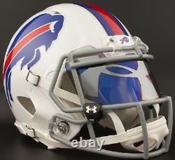 BUFFALO BILLS NFL Football Helmet with UNDER ARMOUR LOGO Visor / Eye Shield