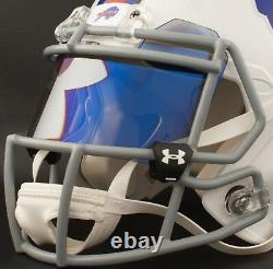 BUFFALO BILLS NFL Football Helmet with UNDER ARMOUR LOGO Visor / Eye Shield