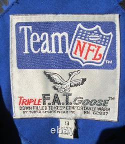 BUFFALO BILLS TRIPLE FAT GOOSE 90's TEAM NFL STADIUM JACKET SZ S, FITS a 40-42