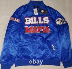 Bills Mafia Buffalo Bills Pro Standard Quilt Line Full Snap Jacket Sz XL