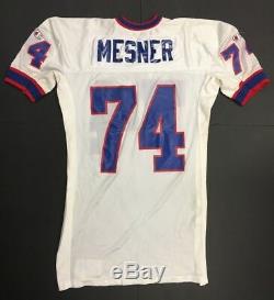 Bruce Mesner 1987 Game Used Buffalo Bills NFL Football Jersey Champions XL