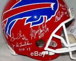 Buffalo Bill Hall of Famers Autographed Full Size 87-01 TB ProLine Helmet- JSA W