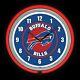 Buffalo Bills 15 Red Neon Clock Man Cave Game Room Football White Numbers
