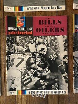 Buffalo Bills 1965 COMPLETE Program Set Of 8 Vintage AFL Football Rare