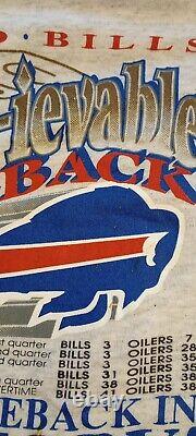 Buffalo Bills 1993 Vintage shirt, Greatest Comeback In NFL History