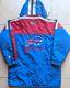 Buffalo Bills 90s Starter Puffer Jacket Trench Xl Hood Blue Nfl Pro Line Vintage