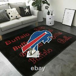 Buffalo Bills Area Rugs Living Room Bedroom Carpet Non-Slip Mats Floor Mat Gifts