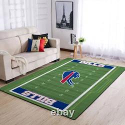 Buffalo Bills Area Rugs Living Room Bedroom Flannel Carpets Anti-slip Floor Mat