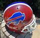 Buffalo Bills Beautiful Custom Paint Full Size Large Schutt Air Helmet Red Blue