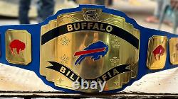 Buffalo Bills Customize Title Belt For True Fans, 2mm Brass Plates Adult Size