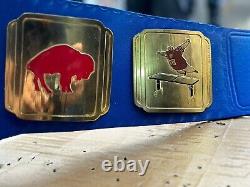 Buffalo Bills Customize Title Belt For True Fans, 2mm Brass Plates Adult Size