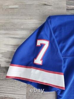 Buffalo Bills Doug Flutie SIGNED Mitchell & Ness Royal Blue Legacy Jersey XL 48