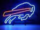 Buffalo Bills Football Man Cave 20x16 Neon Light Sign Lamp Bar Open Wall Decor