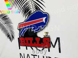 Buffalo Bills Football Man Cave 3D LED 20x16 Neon Lamp Light Sign Wall Decor