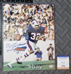 Buffalo Bills Football O. J. Simpson Signed 11x14 Photo Poster PSA/DNA COA OJ
