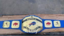 Buffalo Bills Football Team NFL Championship Belt Adult Size 2mm Brass Brand New