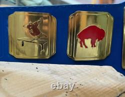 Buffalo Bills Football Team NFL Championship Belt Adult Size 2mm Brass Brand New