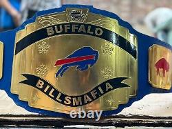 Buffalo Bills Football Team NFL Championship Belt Adult Size 2mm Brass Brand New