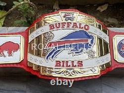 Buffalo Bills Football Team NFL Championship Belt Adult Size 4mm zinc