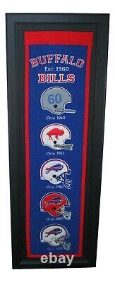 Buffalo Bills Framed Felt Logo Banner 32 x 12