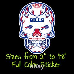 Buffalo Bills Full Color Vinyl Decal Hydroflask decal Cornhole decal 4