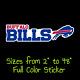 Buffalo Bills Full Color Vinyl Decal Hydroflask Decal Cornhole Decal 9