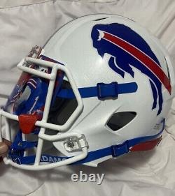 Buffalo Bills Full-Size Unsigned Riddell Speed Rep Fully Loaded Visor 3d Bumper