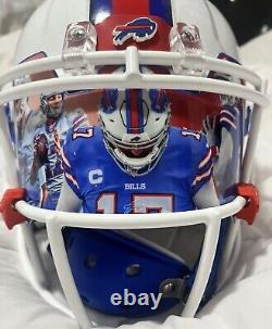 Buffalo Bills Full-Size Unsigned Riddell Speed Rep Fully Loaded Visor 3d Bumper