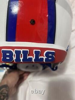 Buffalo Bills Full-Size Unsigned Riddell Speed Rep Fully Loaded Visor 3d Bumper