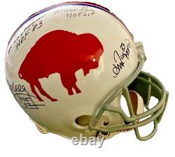 Buffalo Bills Full Sized Helmet Signed By 7 Hall Of Famers With Coa From Jsa