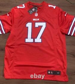 Buffalo Bills Josh Allen #17 Nike Red Alternate Game Player Jersey SZ 3XL NWT