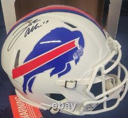 Buffalo Bills Josh Allen Autographed Full Size Authentic Helmet Beckett Witness