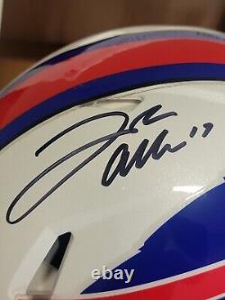 Buffalo Bills Josh Allen Autographed Full Size Authentic Helmet Beckett Witness