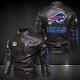 Buffalo Bills Leather Jacket Mens Vintage Bomber Coat Motorcycle Biker Jacket