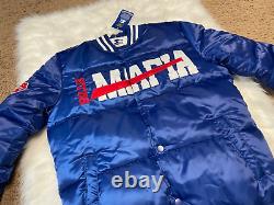 Buffalo Bills Mafia Starter Bubble Button Down Satin Men's Size Medium Jacket