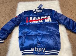 Buffalo Bills Mafia Starter Bubble Button Down Satin Men's Size Medium Jacket