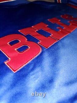 Buffalo Bills? Mitchell And Ness Quilt Lined Full Snap Jacket Sz XL