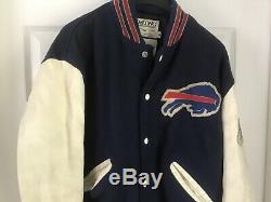 Buffalo Bills NFL AFL Football Champions 1990-1991 Letterman Jacket Vintage M