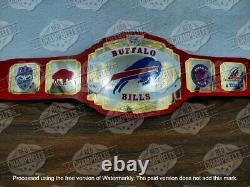 Buffalo Bills NFL Championship Belt Adult Size 2mm Brass