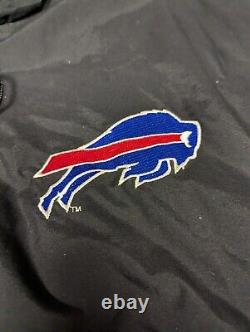 Buffalo Bills NFL Heavy Starter Black Winter Jacket Cost Adult XL Vintage Vtg