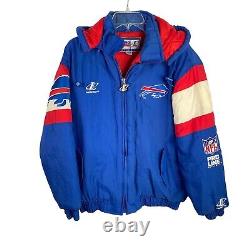 Buffalo Bills NFL Jacket With Hood Pro Line Logo Athletic Rare Vintage Design
