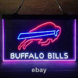 Buffalo Bills Neon Sign LED Light Sign Wall Party Decor USB Powered 16x24