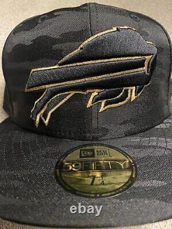 Buffalo Bills New Era Black Camo Satin Metallic Gold Fitted 7 1/4 Hat