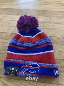 Buffalo Bills New Era knit pom hat beanie NFL OnField 100% AUTHENTIC RARE 2014